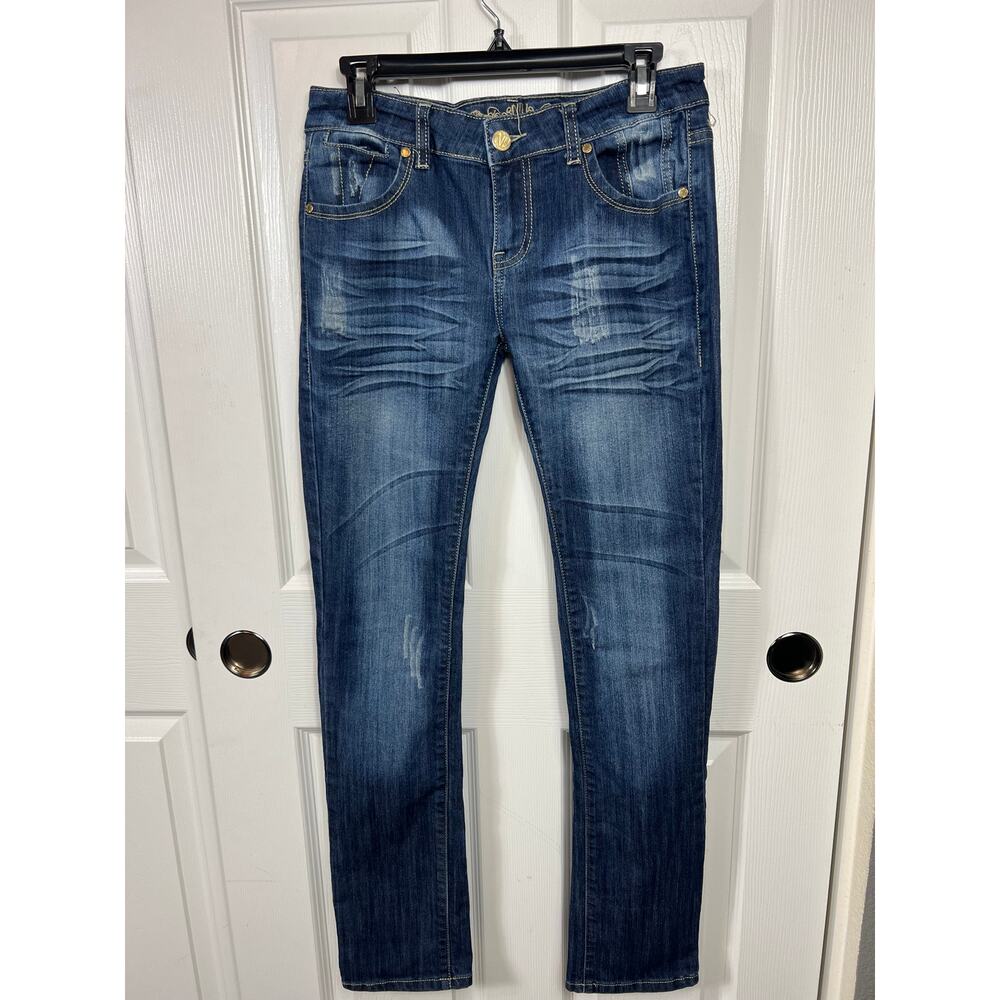 NV Jeans Women's Straight Leg Distressed Junior Size 7
